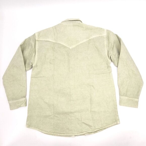 Levi's Dorsey XL  Denim Jean Shirt Western Relaxed Fit Small Meadow Mist Green - Picture 3 of 9